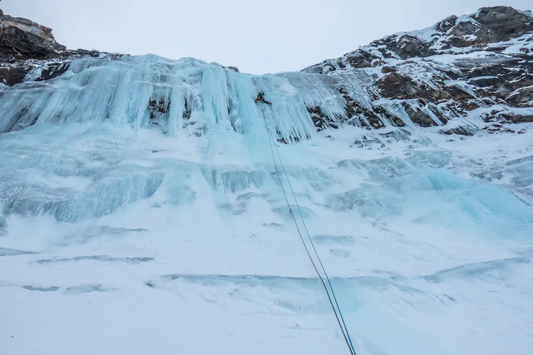ice climbing in sweden, abisko