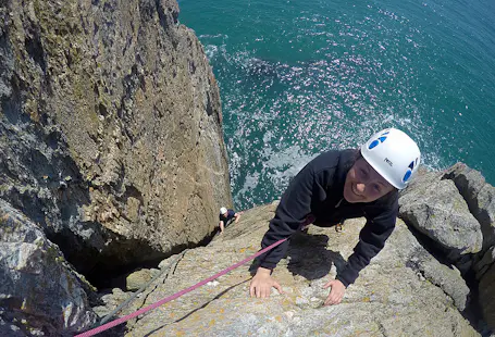 Climbing self-rescue course in North Wales