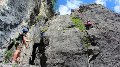 Rock climbing kid-friendly program in Lesachtal