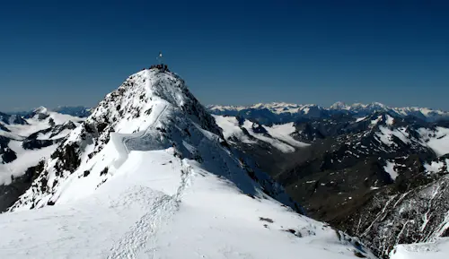 Wildspitze summit guided ski touring trip, North Tyrol