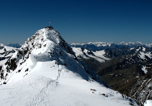 Wildspitze summit guided ski touring trip, North Tyrol
