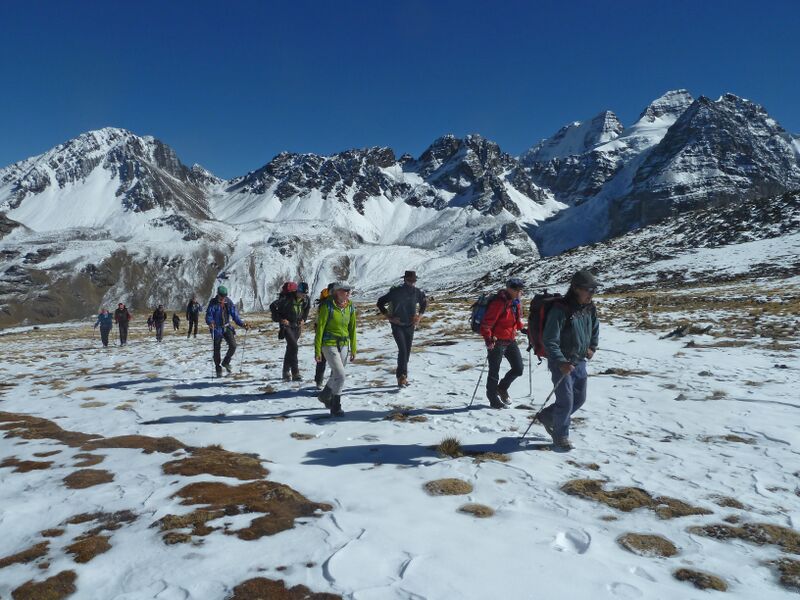 Condoriri Massif 5-day guided expedition. 5-day trip. AGMTB guide