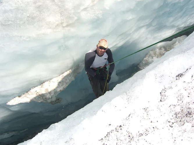 Stage de cascade de glace à Zermatt avec un guide