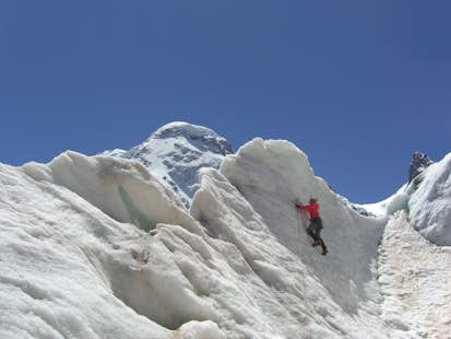 Stage de cascade de glace à Zermatt avec un guide