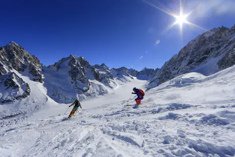 Curso de esquí fuera de pista Mont Blanc