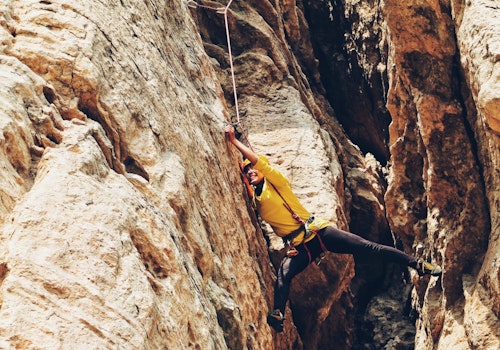 Introductory guided rock climbing course