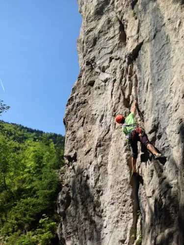 Rock climbing in Logarska