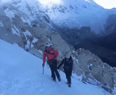 Glacier and crevasse rescue course in Cayambe