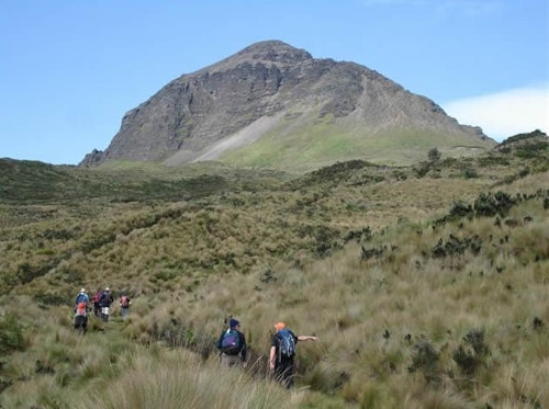 El Corazon Volcano 1-day hiking ascent in Ecuador