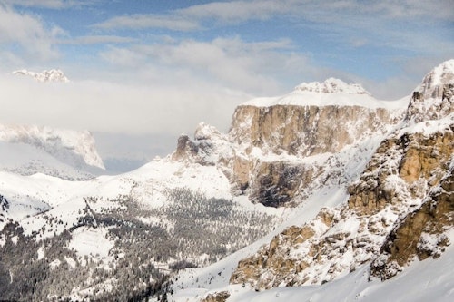Freeride tour in the Dolomites, South Tyrol