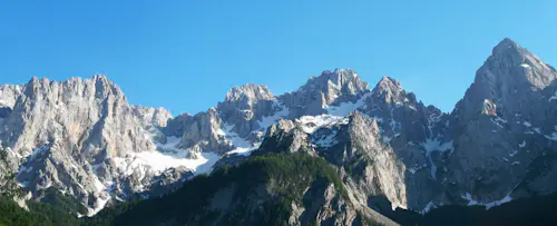 Climbing in Martuljek group, Julian Alps