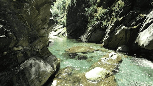 Canyoning trip for beginners in Val Bodengo, Lake Como