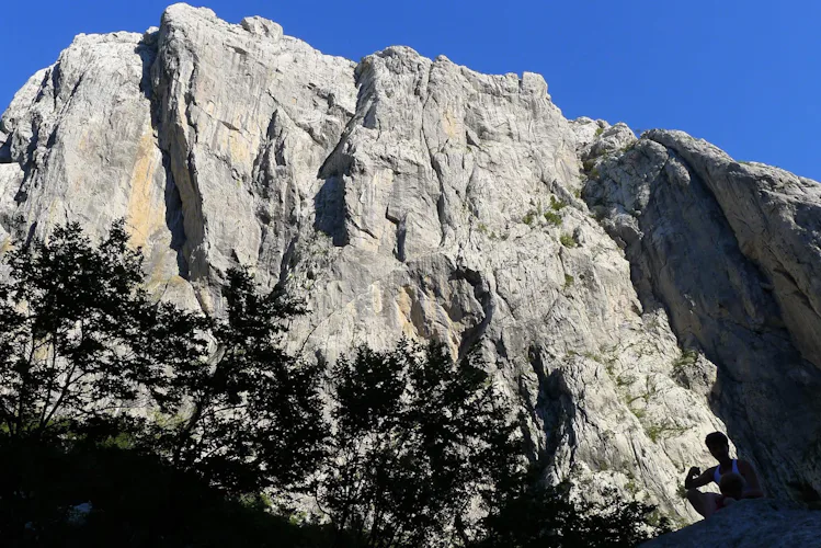 Rock climbing in Paklenica
