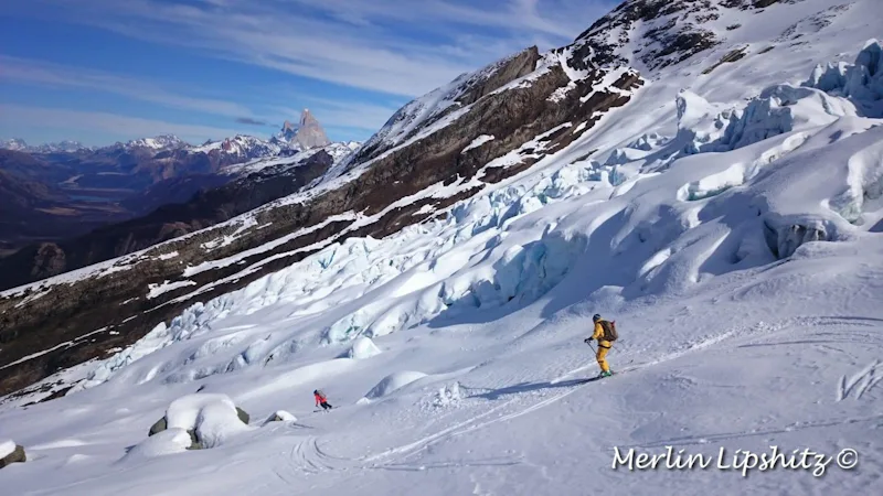 De Los Tres Glacier guided ski tour