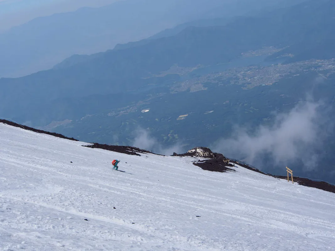 1-day Backcountry Ski Tour on Mt Fuji | Japan