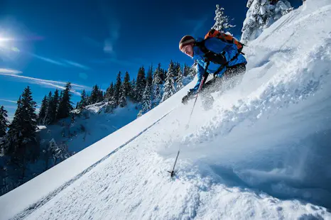 Chartreuse powder skiing with a guide