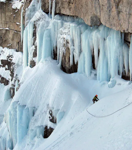 Val Aurina Iced waterfalls