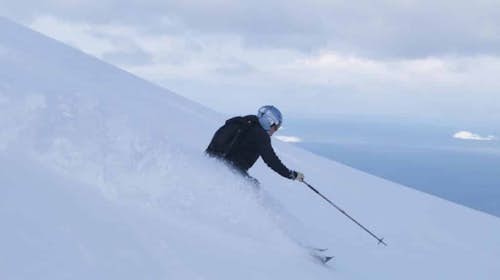 Off-piste ski day in Narvik, Norway