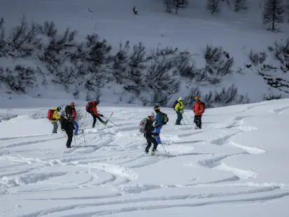 Ski mountaineering improvement guided course