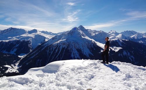 Snowshoeing expedition in the Silvretta Alps