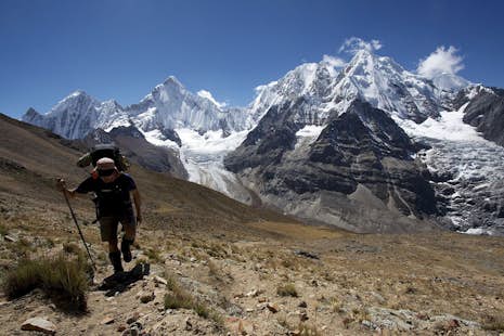 Huayhuash trekking and climbing with a guide
