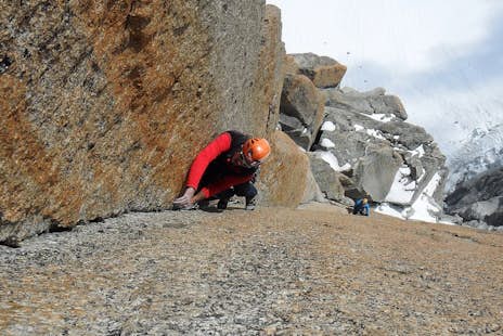 Rock climbing in Mont Blanc area