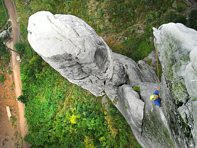 Czech Republic guided sandstone climbing