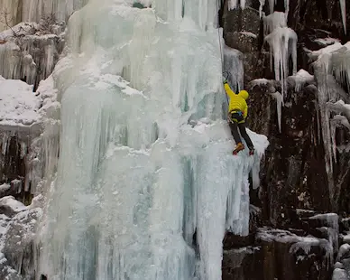 Cours de cascade de glace pour débutants à Rjukan, Norvège