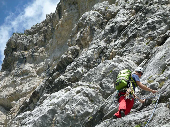 Climbing tour in the Dolomites with a guide