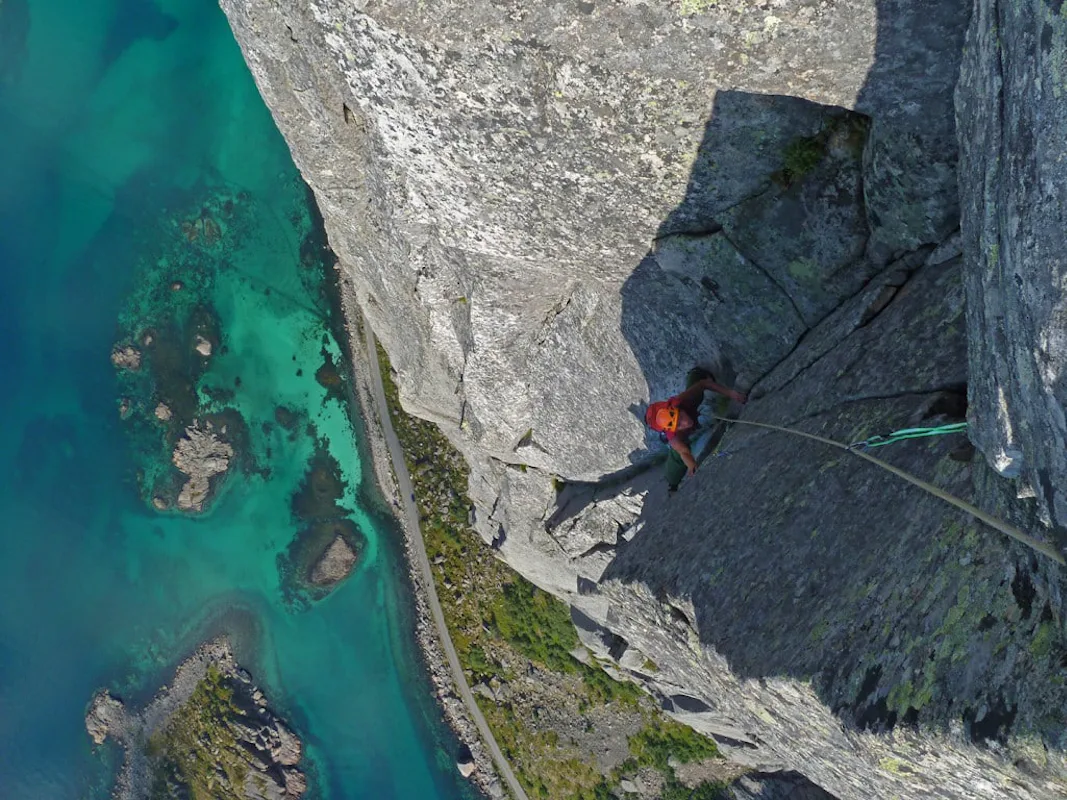 Lofoten Islands rock climbing with a guide | Norway