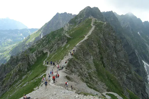 Randonnée d'été dans les Hautes Tatras en Pologne et en Slovaquie