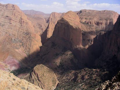 Taghia, Morocco rock climbing traverse