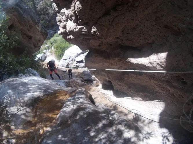 Lentegí guided canyoning tour in Granada