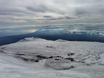 Guided ski touring on Mount Etna