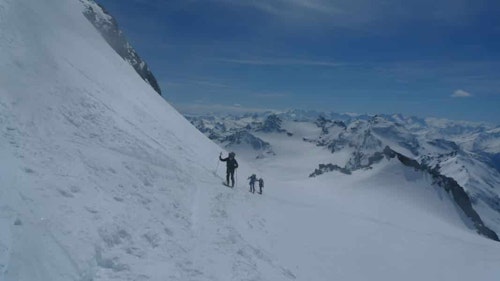 Saas Fee ski touring traverse in 5 days