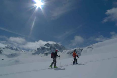 Ski touring around Silvretta Massif
