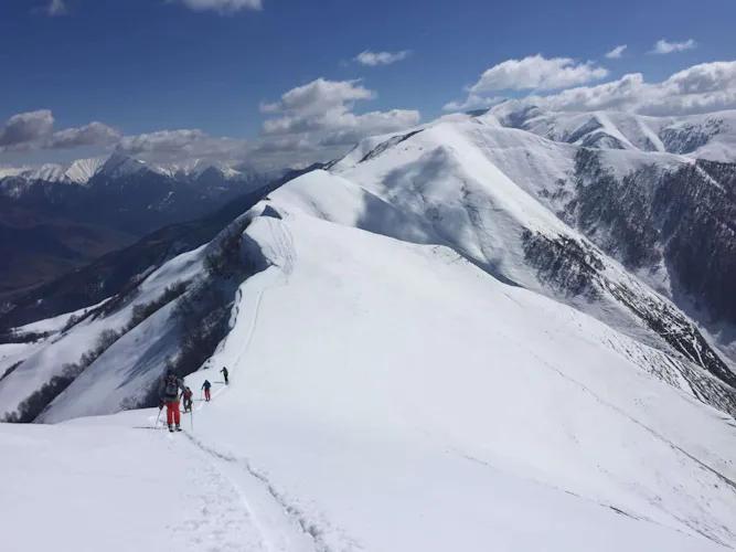 Georgia guided backcountry ski tour 1