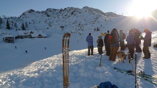 Vogel guided freeride skiing in Slovenia