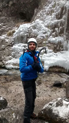All levels ice climbing in Sappada, Northern Italy