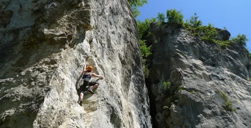 Slovenia guided rock climbing