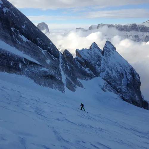 Monte Pelmo excursión guiada de esquí de travesía de 1 día