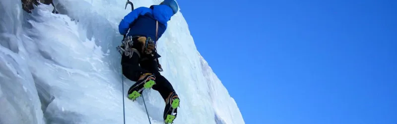 Ice climbing in the Atlas
