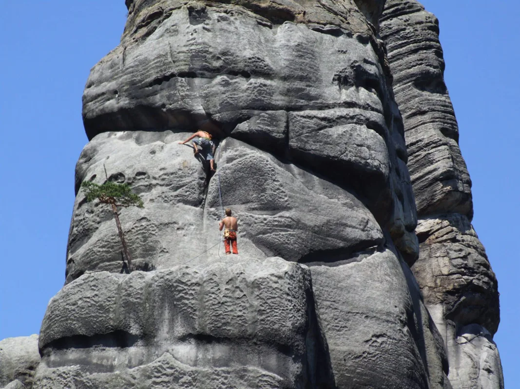 Traditional climbing