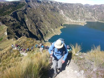 Quilotoa Lake guided hiking day