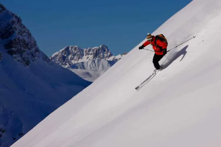 Freeride skiing in Val d'Isère