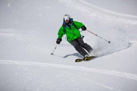 Les Arcs guided freeride skiing