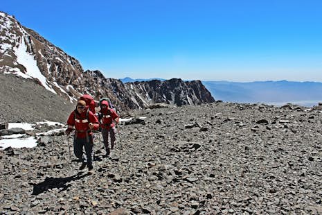 Ascent to Cerro Adolfo Calle at 4.200m