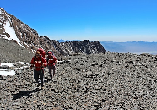 Ascent to Cerro Adolfo Calle at 4.200m