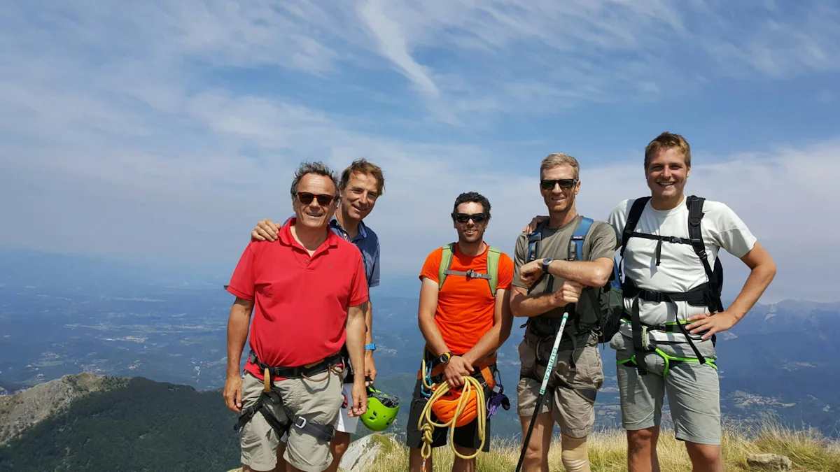 Climbing Mount Pisanino with a guide