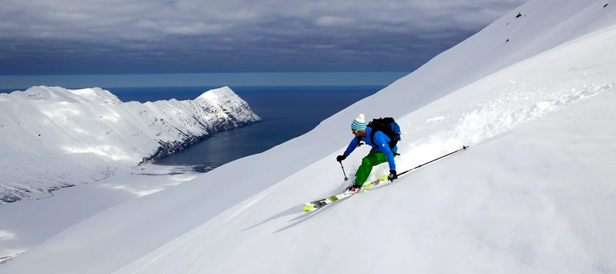 Ski touring in Iceland